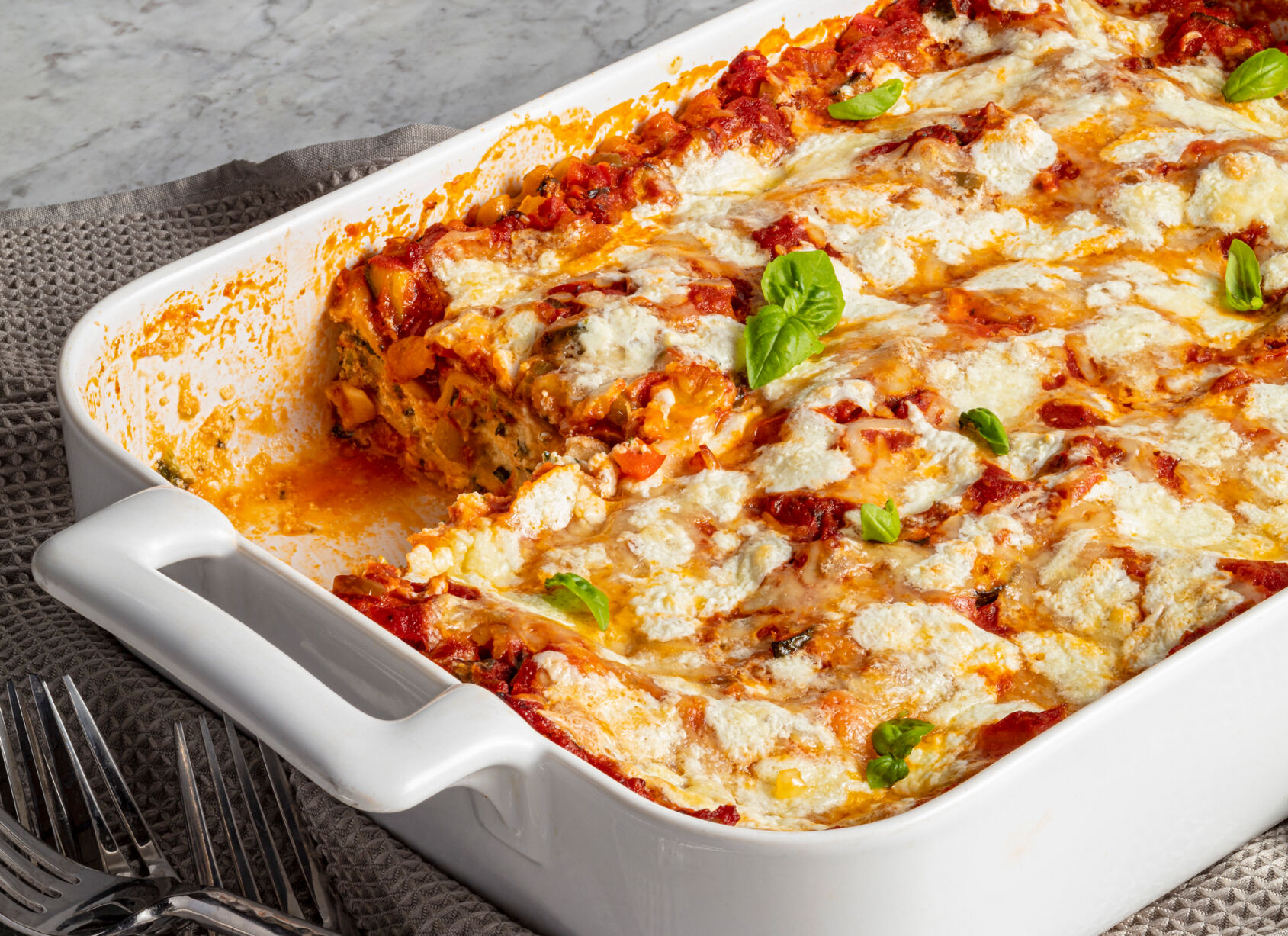 Burrata and Vegetable Lasagna
